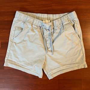 ASOS light blue drawstring chino shorts